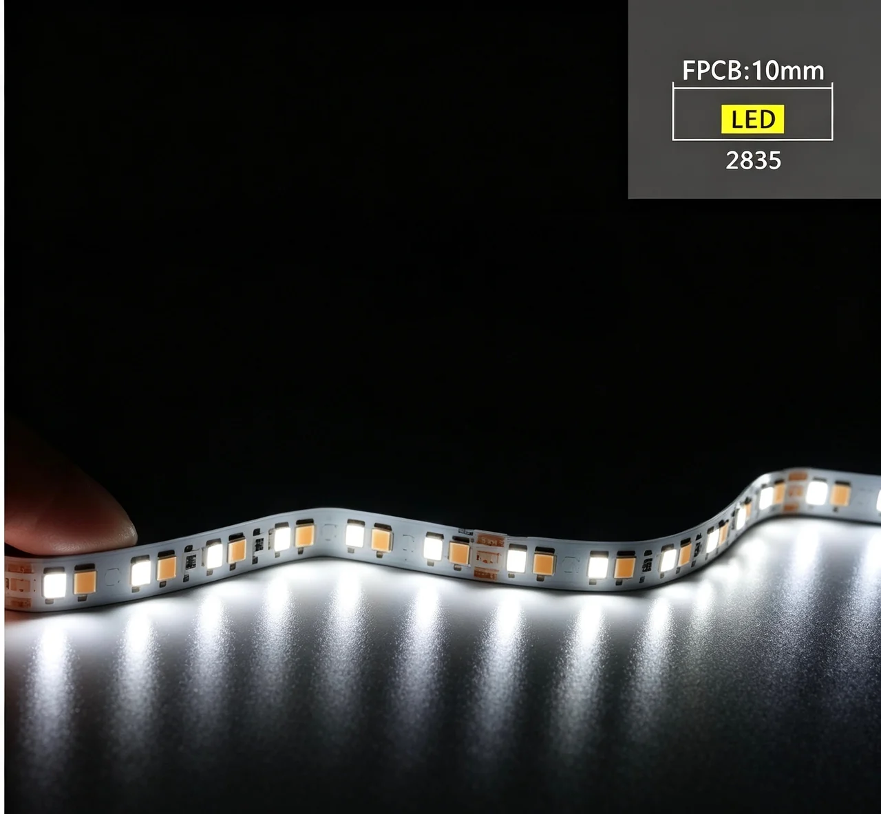2835 · W10 · 168 bare LED strip product image