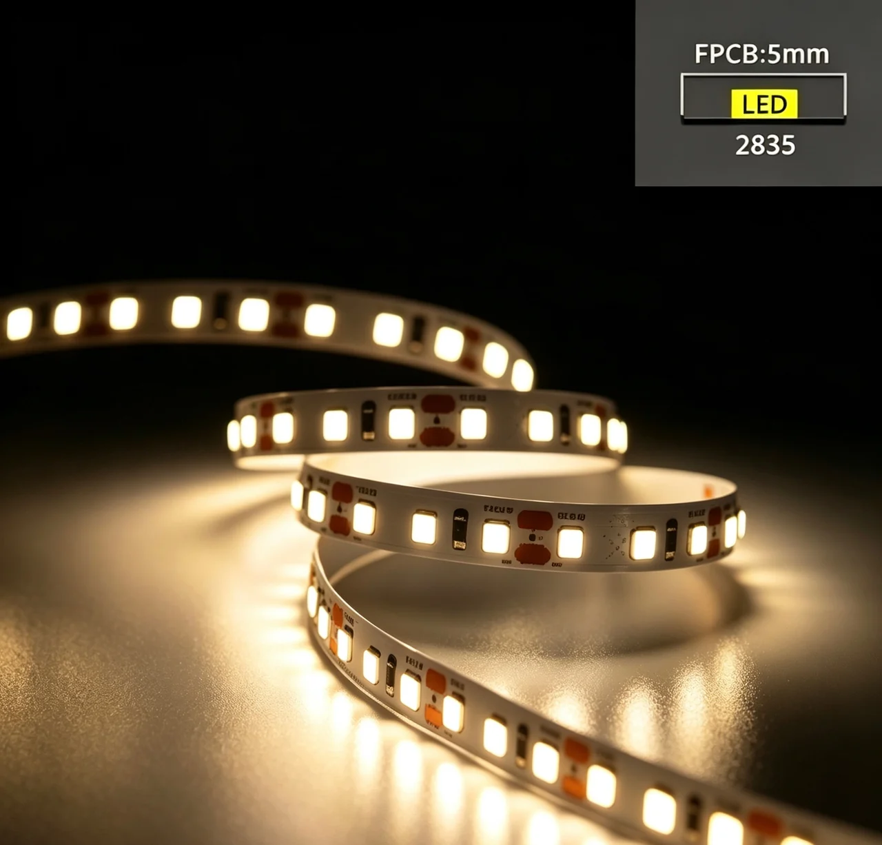 2835 · W5 · 120 bare LED strip product image