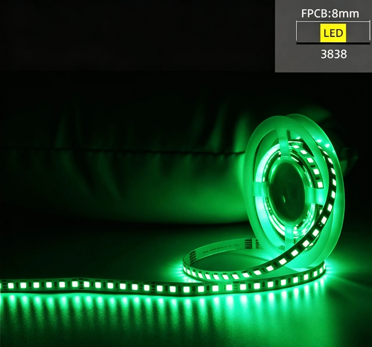 3838 · W8 · 96 bare LED strip product image