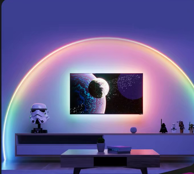 Ambient TV wall lighting