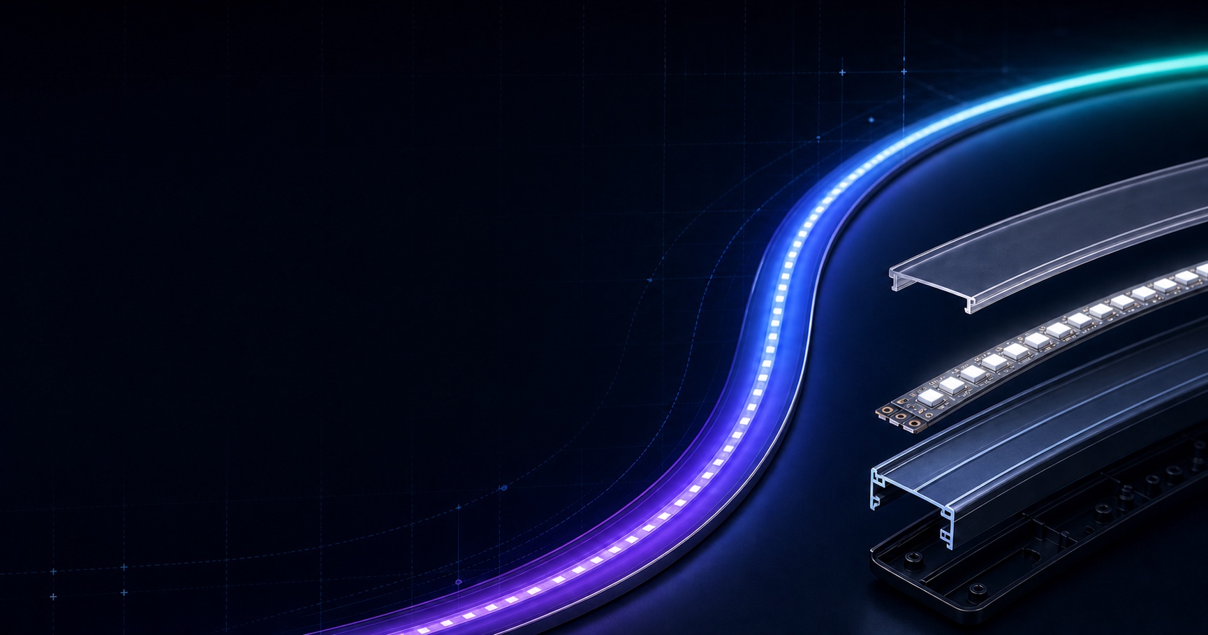 RGB smart light strips and linear-lighting products